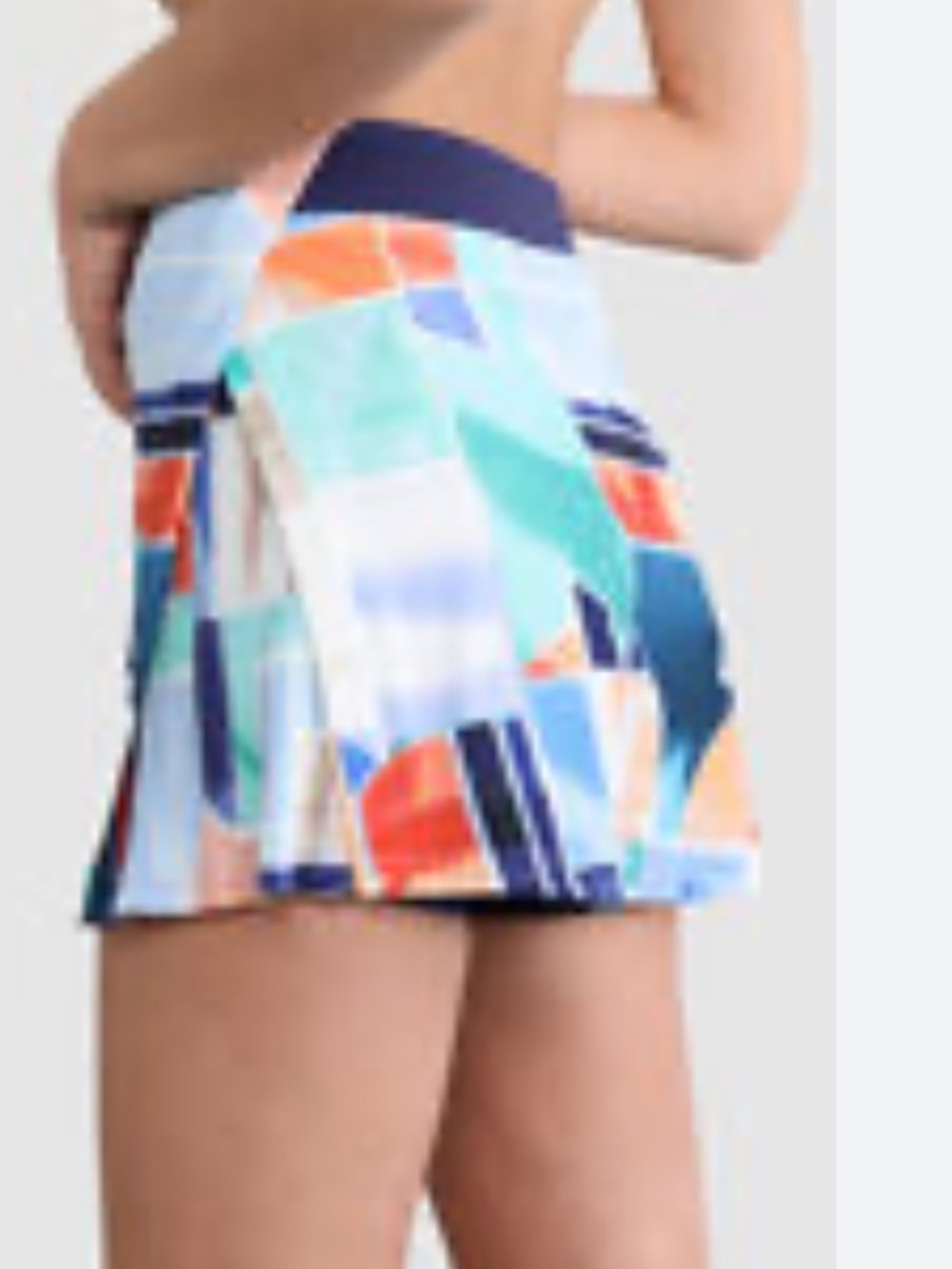 Lululemon Peek Pleat High-Rise Tennis Skirt Shadow Court Multi/Night Sea Size 6 - Picture 3 of 8
